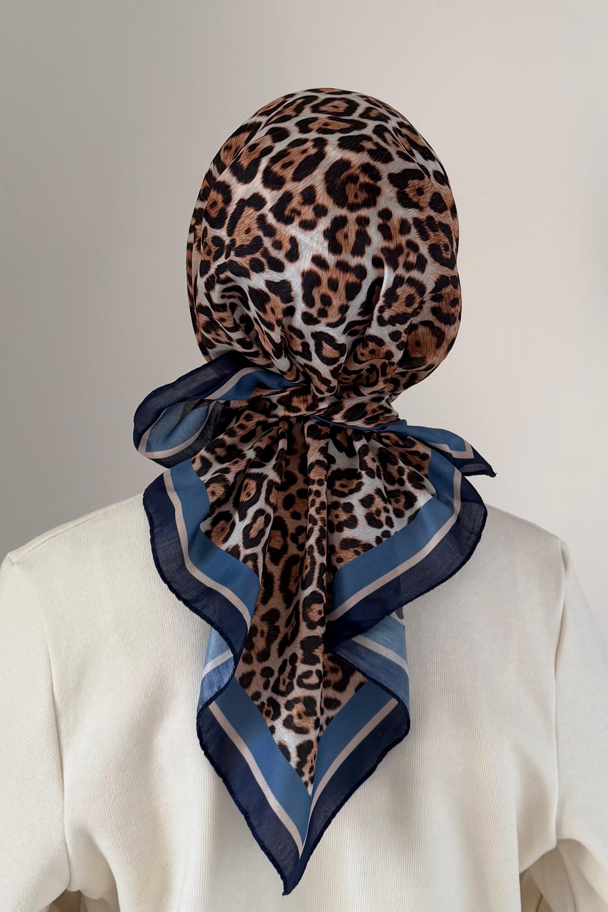 Rayon Leopard إيشارب رايون ناعم نقشة النمر الكلاسيكية