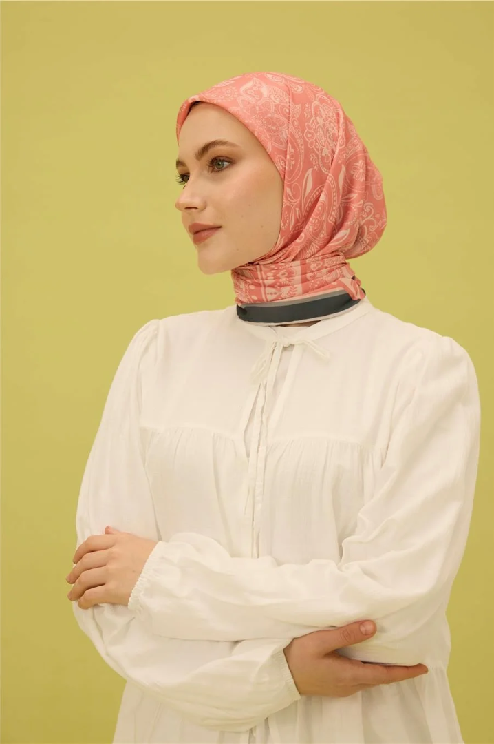Soft Eşarp Gray Salmon