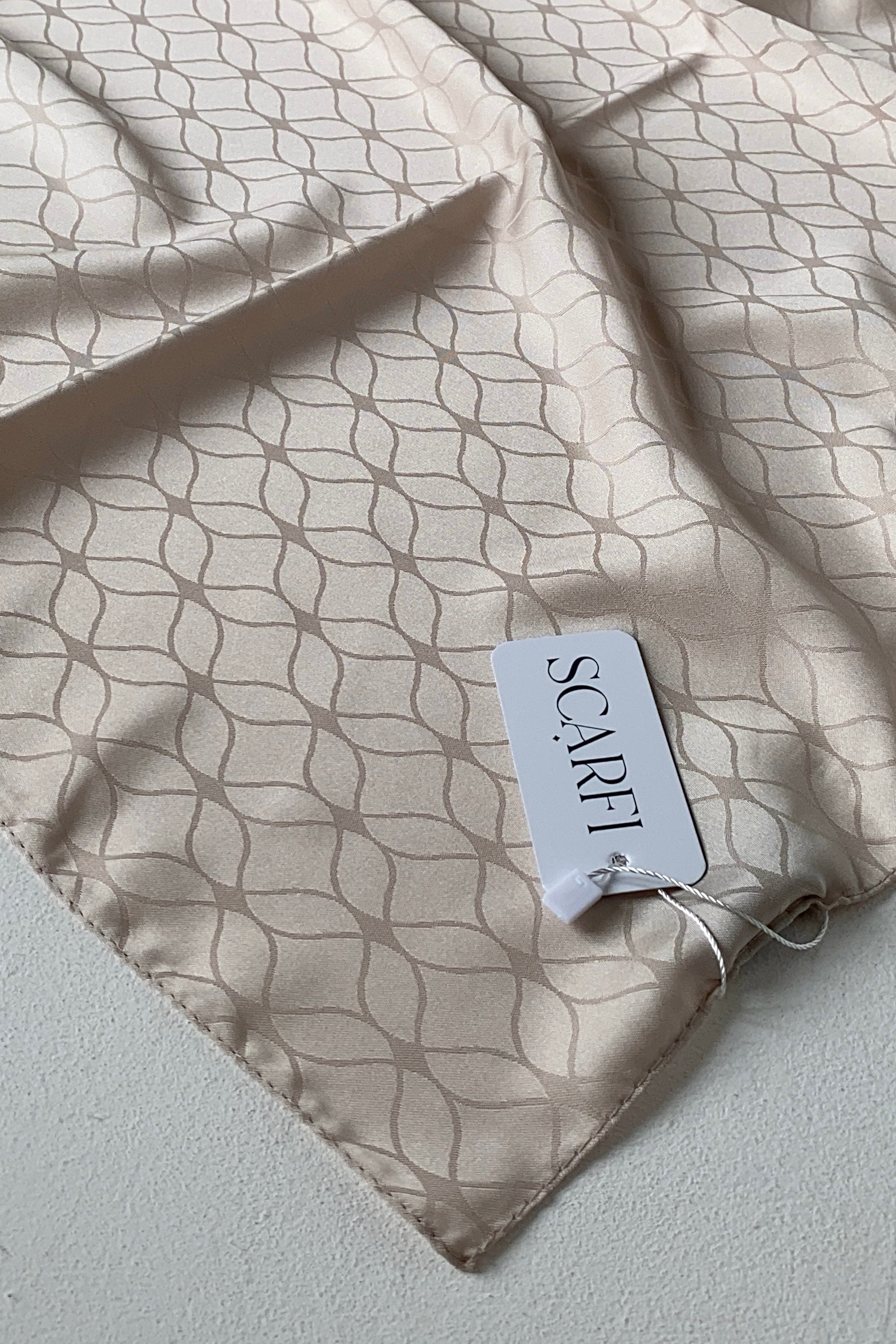 London Jakarli Silk Cotton Pink Beige لندن جاكارلي حرير قطن بيج وردي