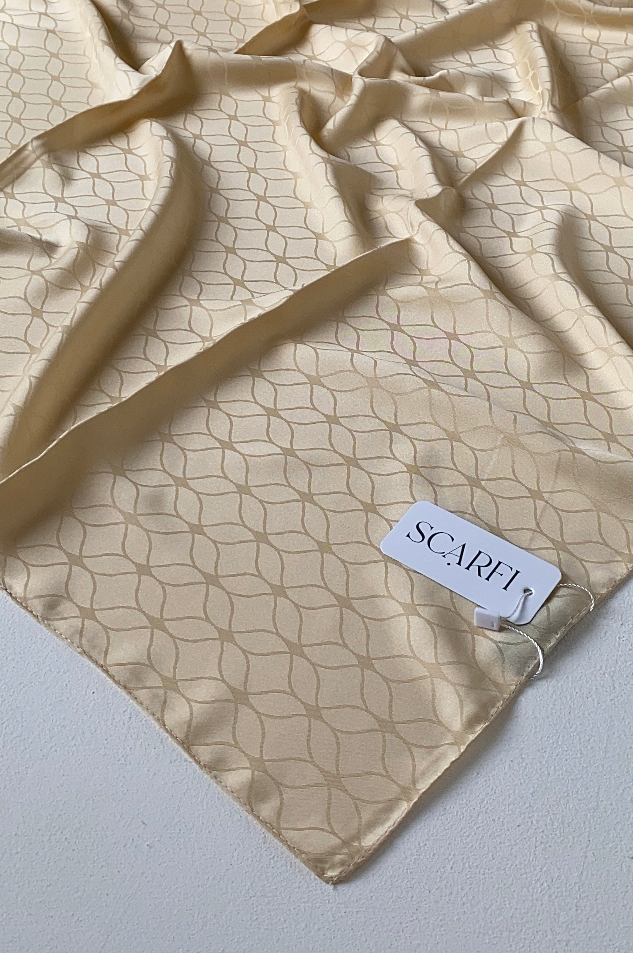 London Jakarli Silk Cotton Dark Beige لندن جاكارلي حرير قطن بيج غامق