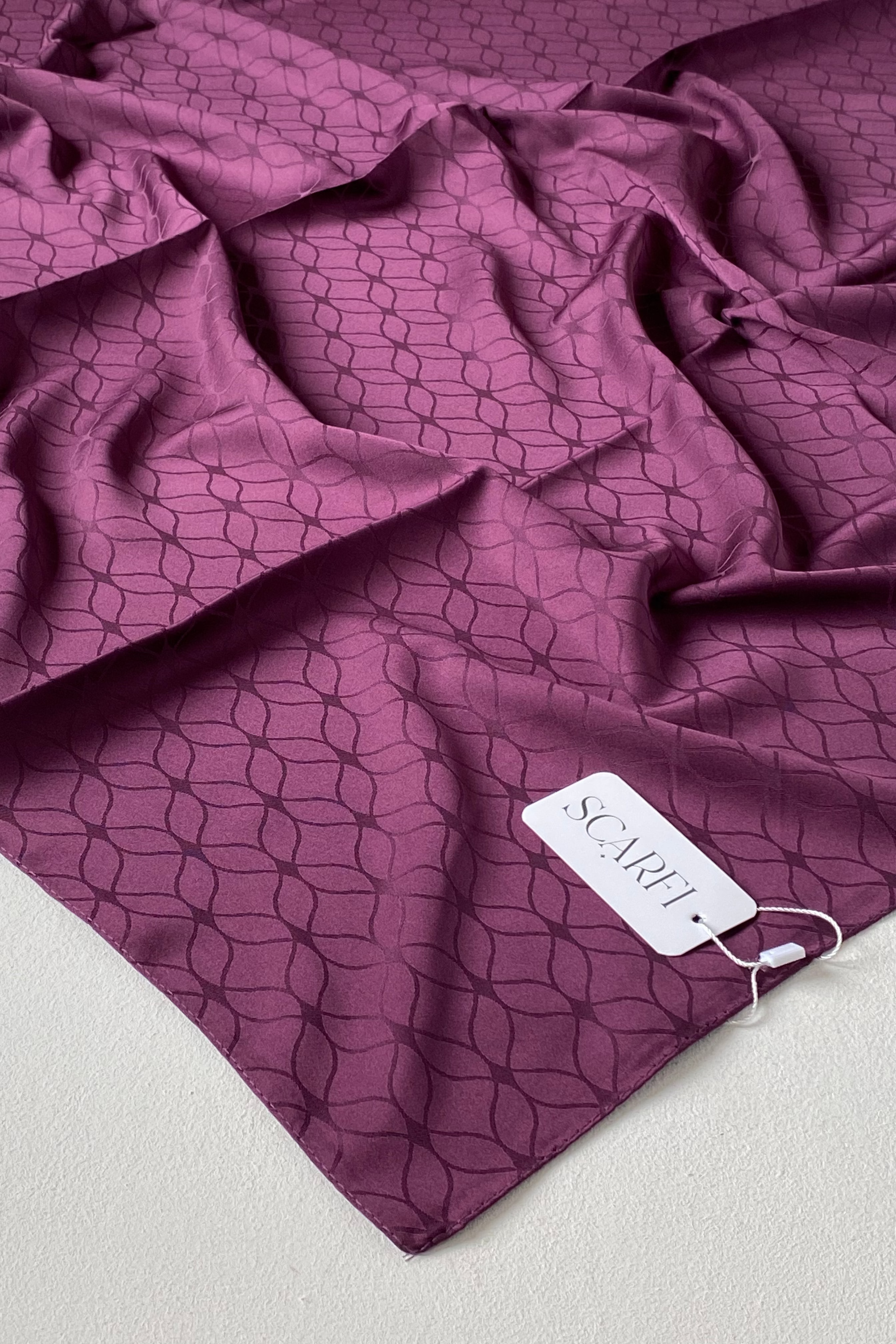 London Jakarli Silk Cotton Royal Purple  لندن جاكارلي حرير قطن أرجواني ملكي