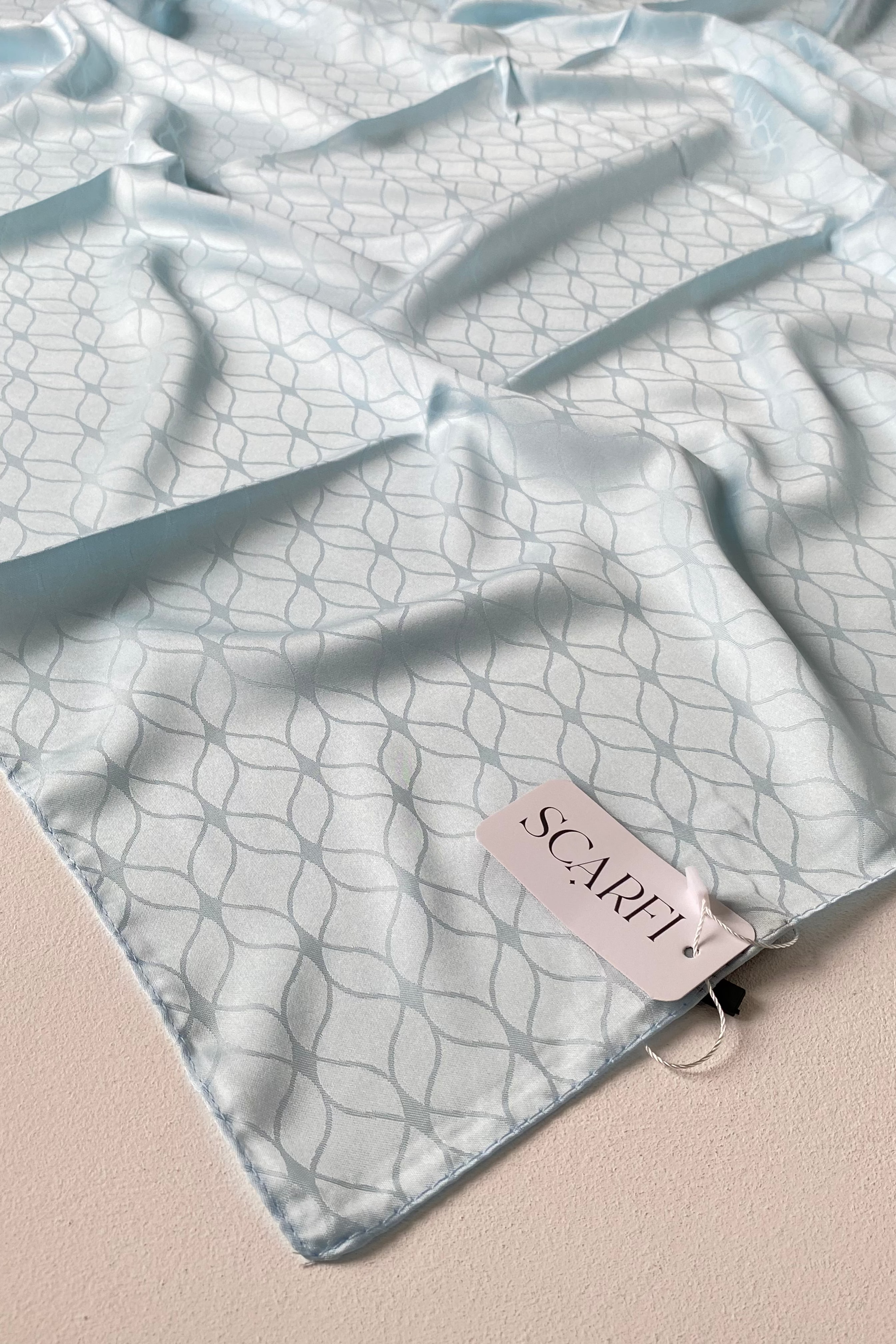 London Jakarli Silk Cotton Baby Blue لندن جاكارلي حرير قطن بيبي بلو