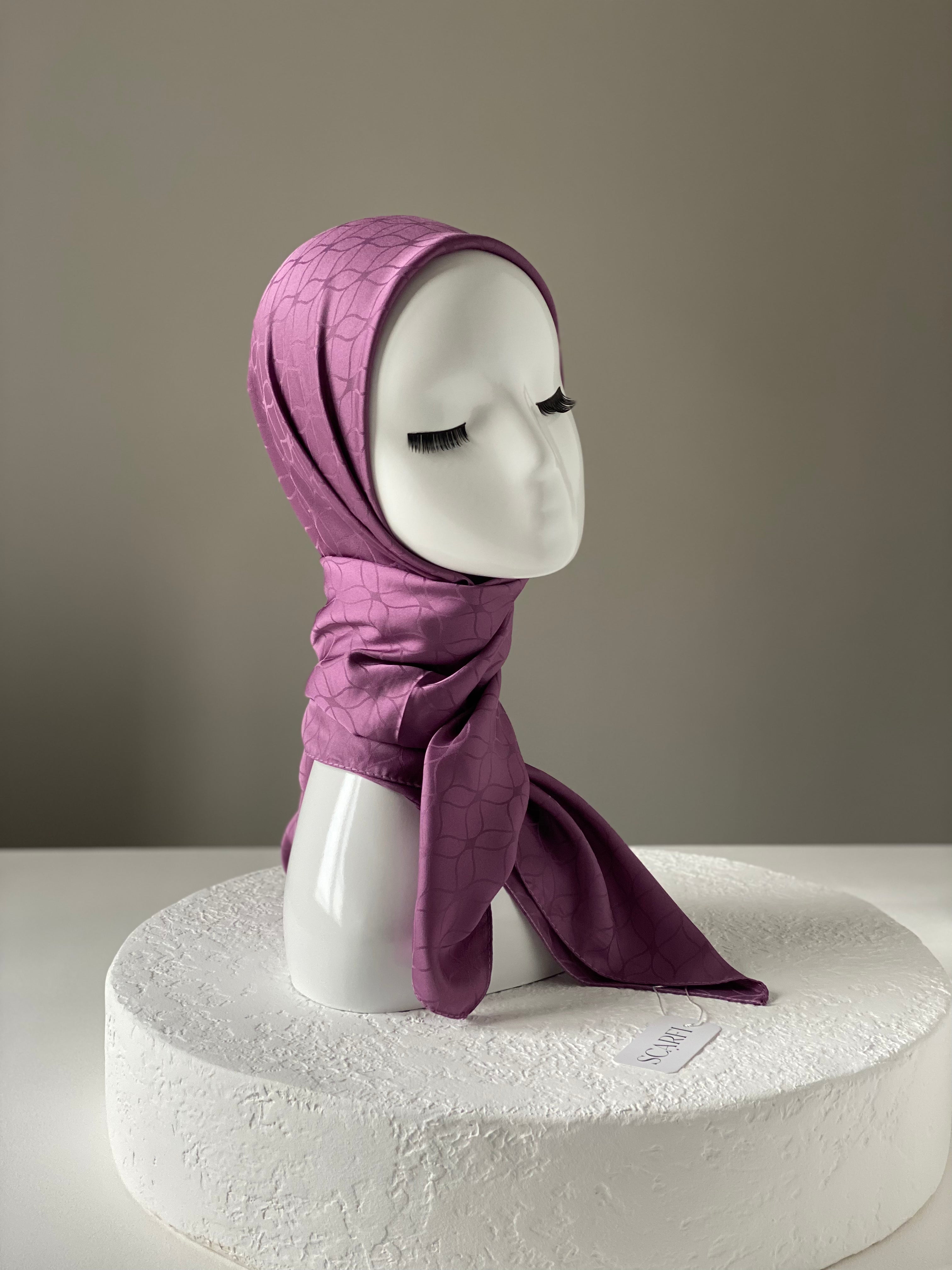 London Jakarli Silk Cotton Purple لندن جاكارلي حرير قطن أرجواني