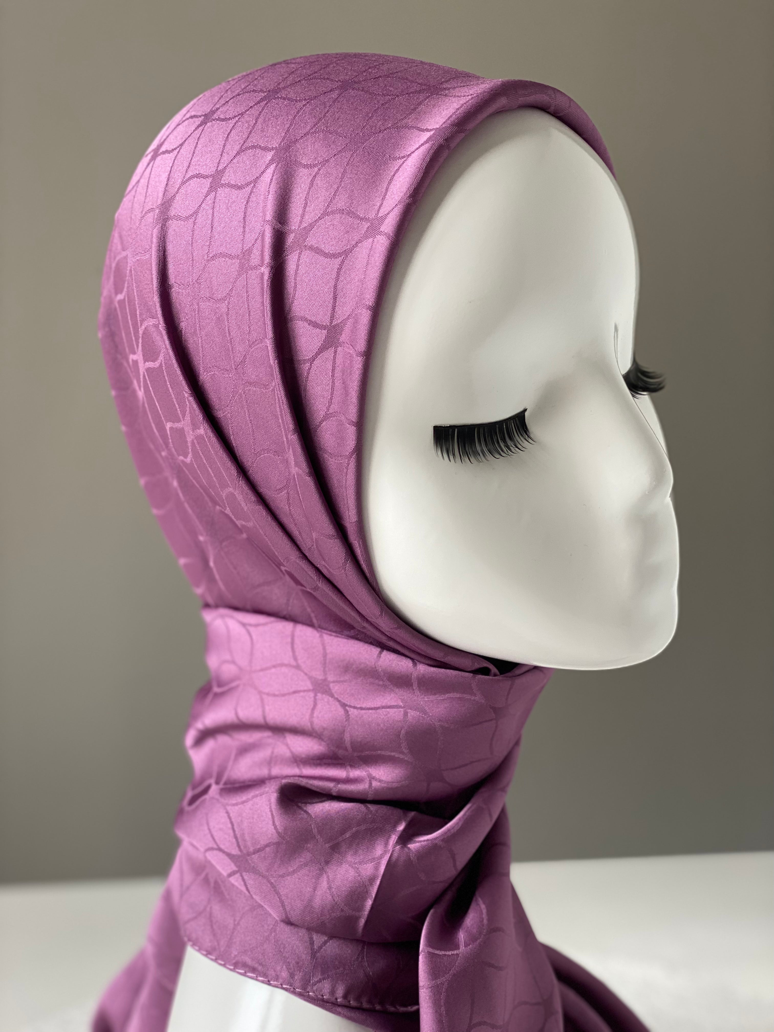 London Jakarli Silk Cotton Purple لندن جاكارلي حرير قطن أرجواني