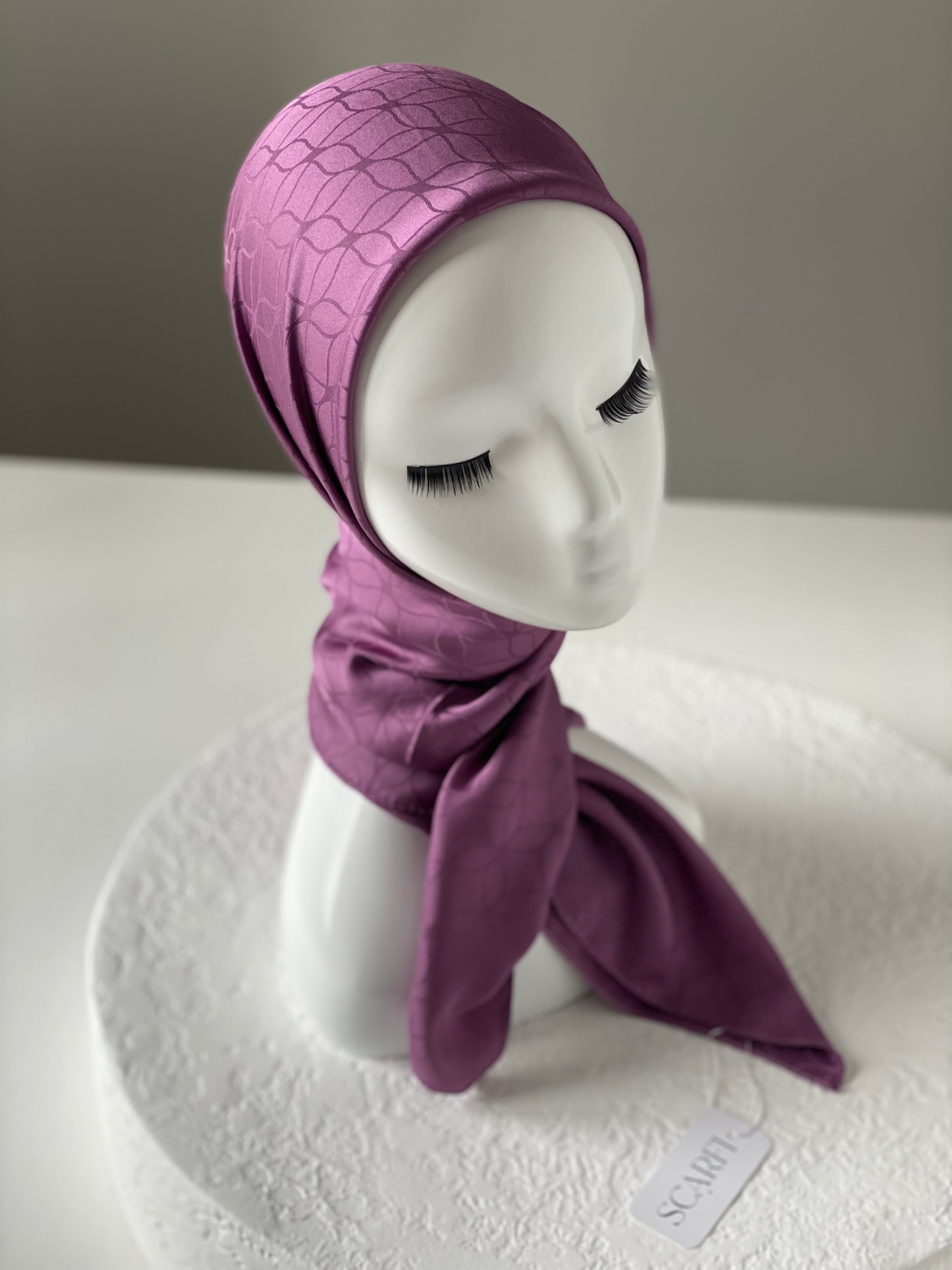 London Jakarli Silk Cotton Purple لندن جاكارلي حرير قطن أرجواني