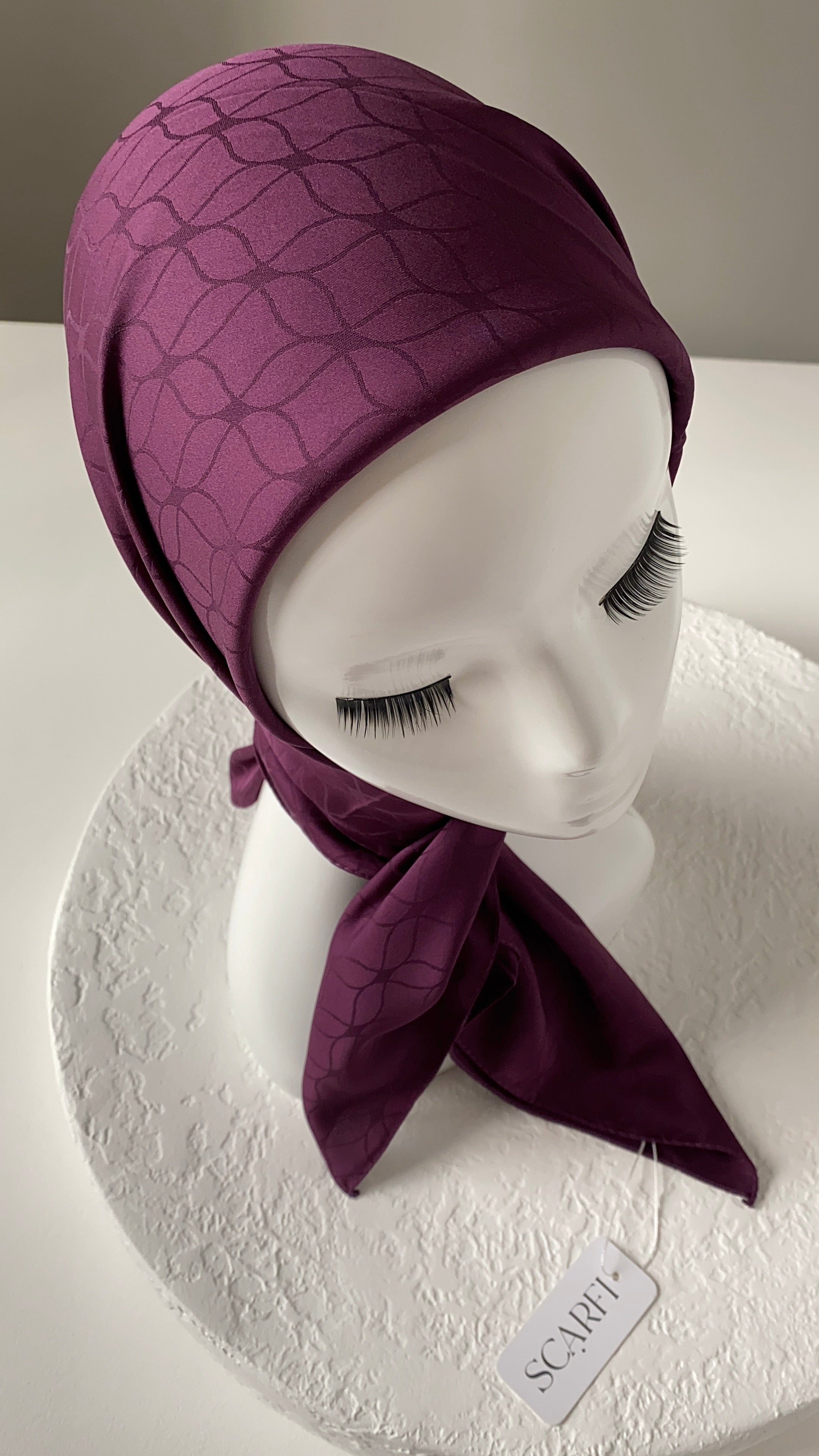 London Jakarli Silk Cotton Royal Purple  لندن جاكارلي حرير قطن أرجواني ملكي