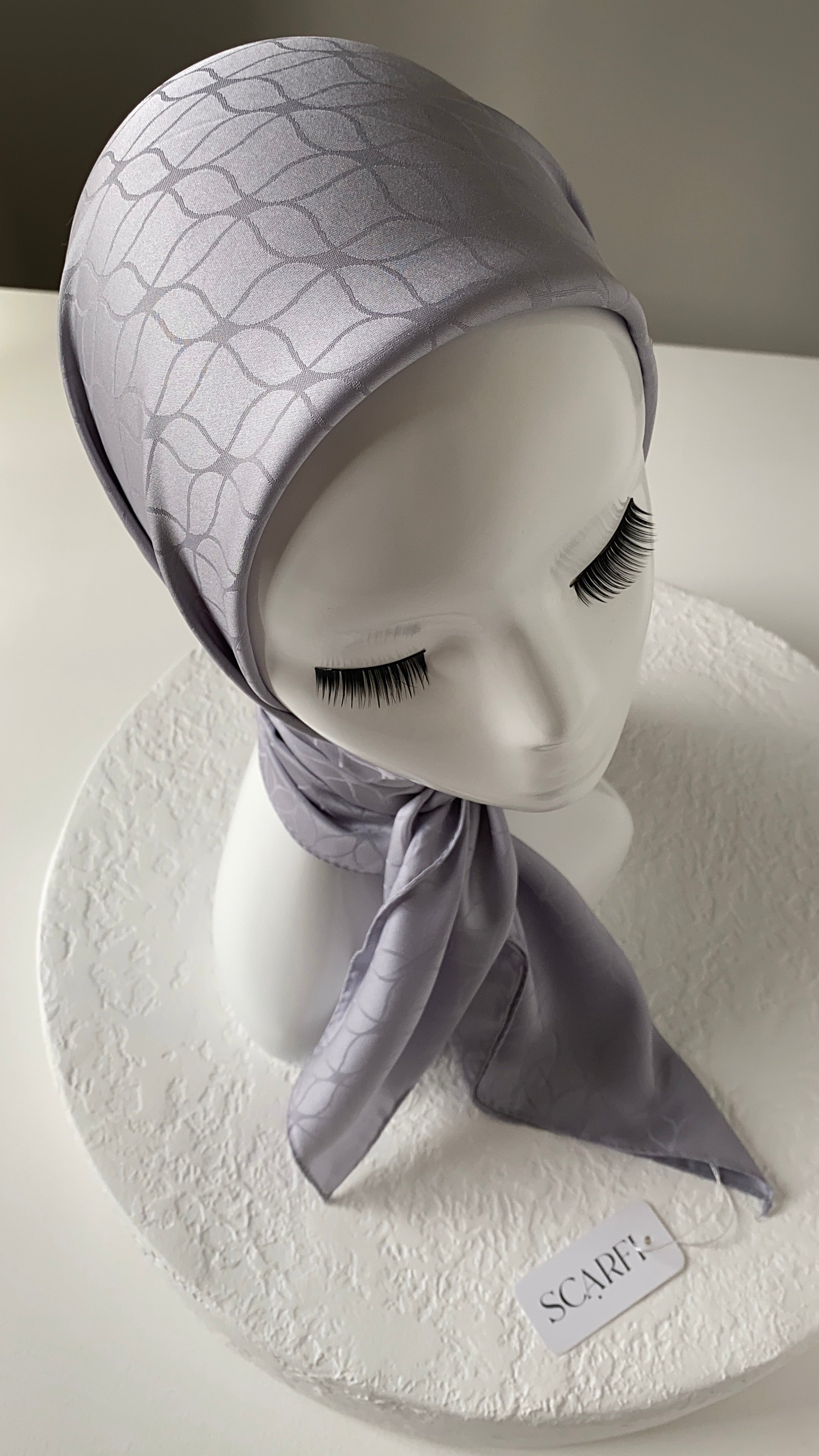 London Jakarli Silk Cotton Light Gray لندن جاكارلي حرير قطن رمادي فاتح