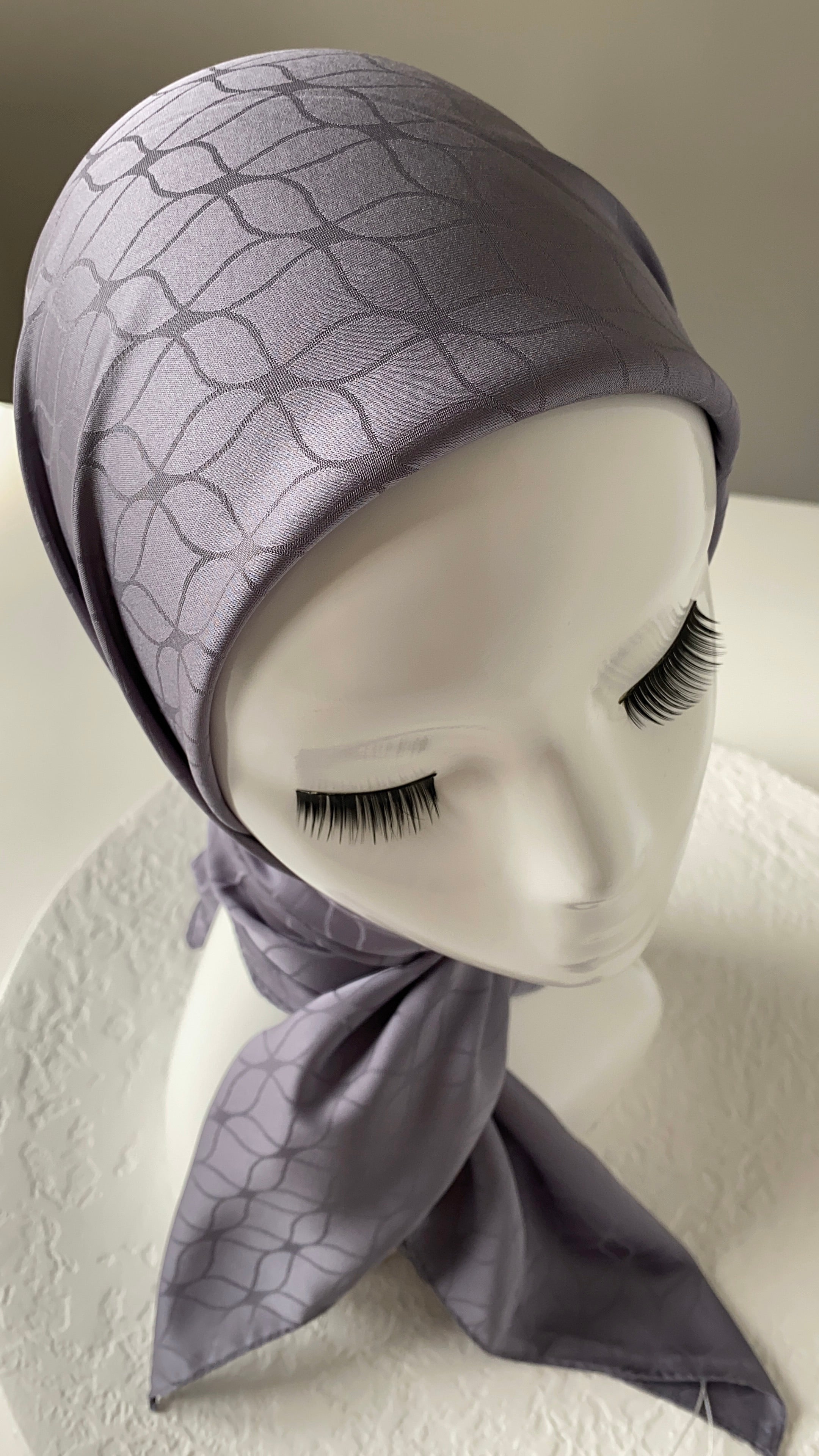 London Jakarli Silk Cotton Gray لندن جاكارلي حرير قطن رمادي