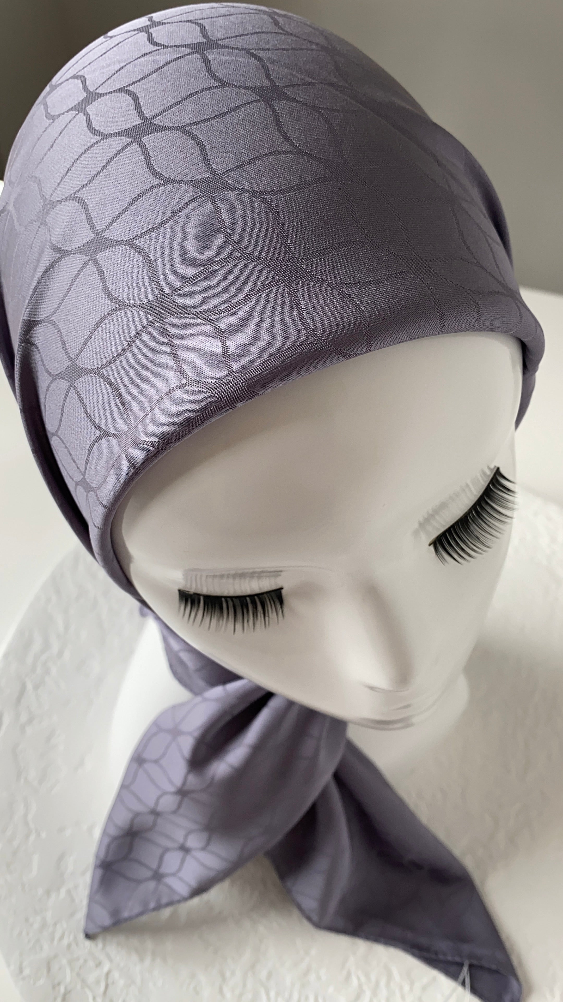 London Jakarli Silk Cotton Gray لندن جاكارلي حرير قطن رمادي