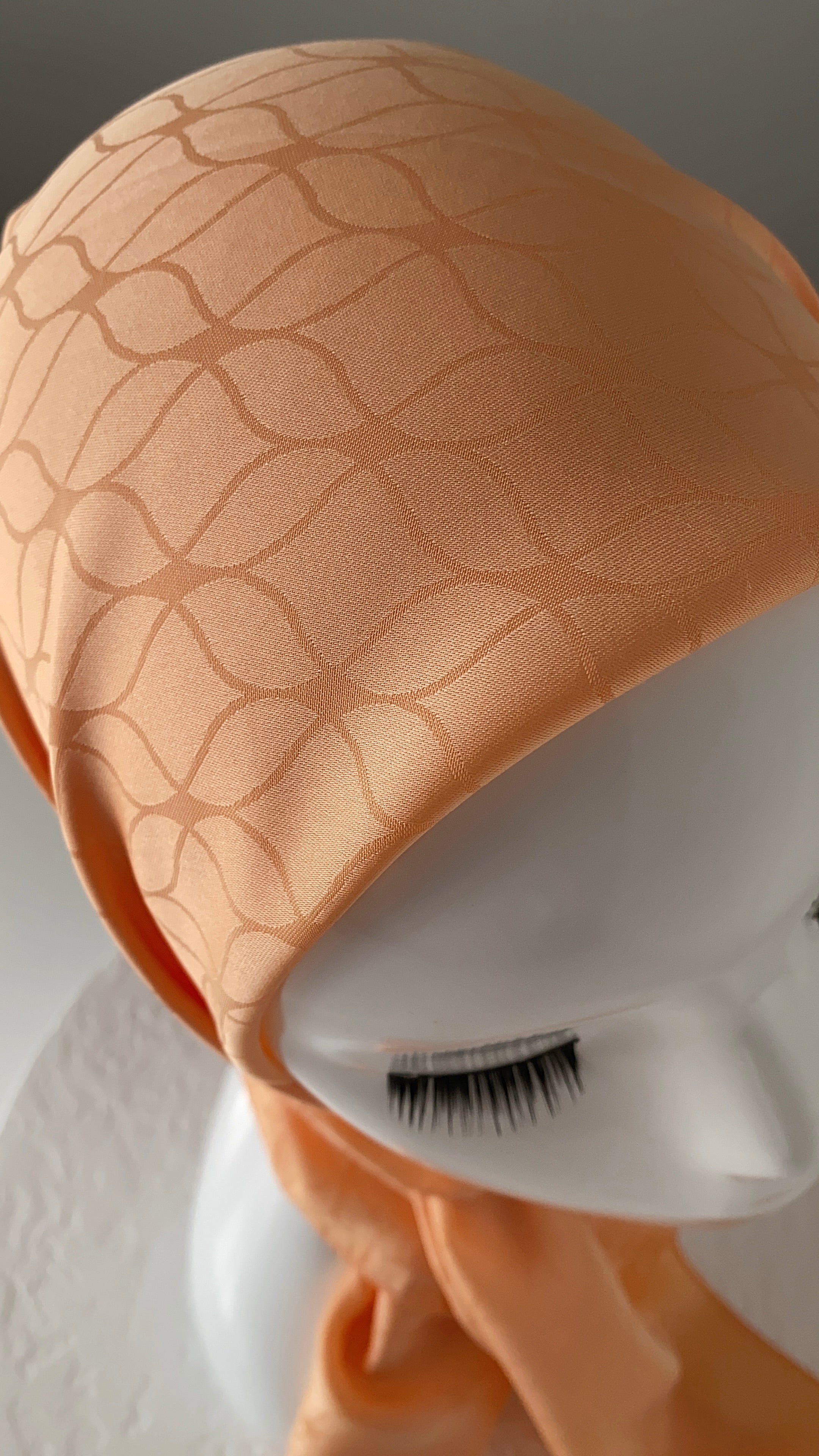 London Jakarli Silk Cotton Light Orange لندن جاكارلي حرير قطن برتقالي فاتح