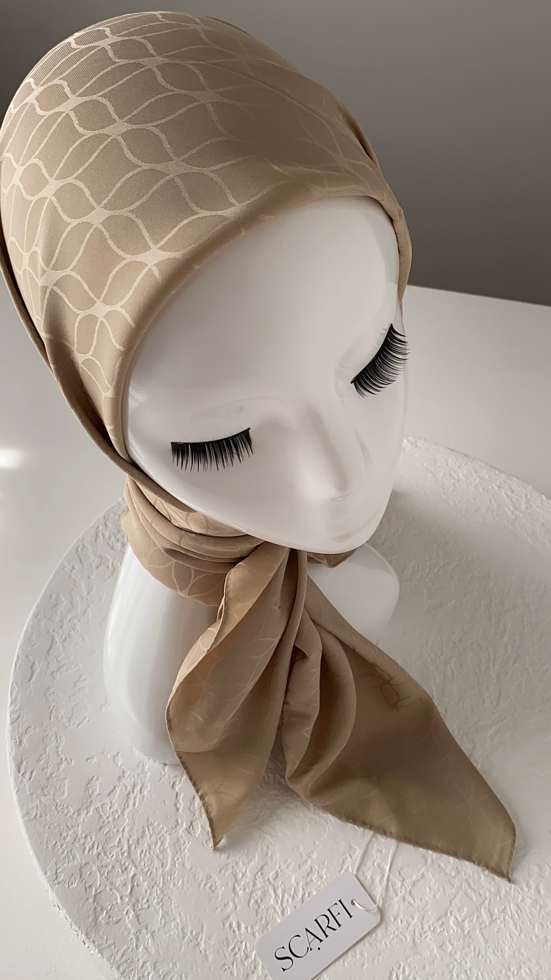 London Jakarli Silk Cotton Light Mocha لندن جاكارلي حرير قطن موكا