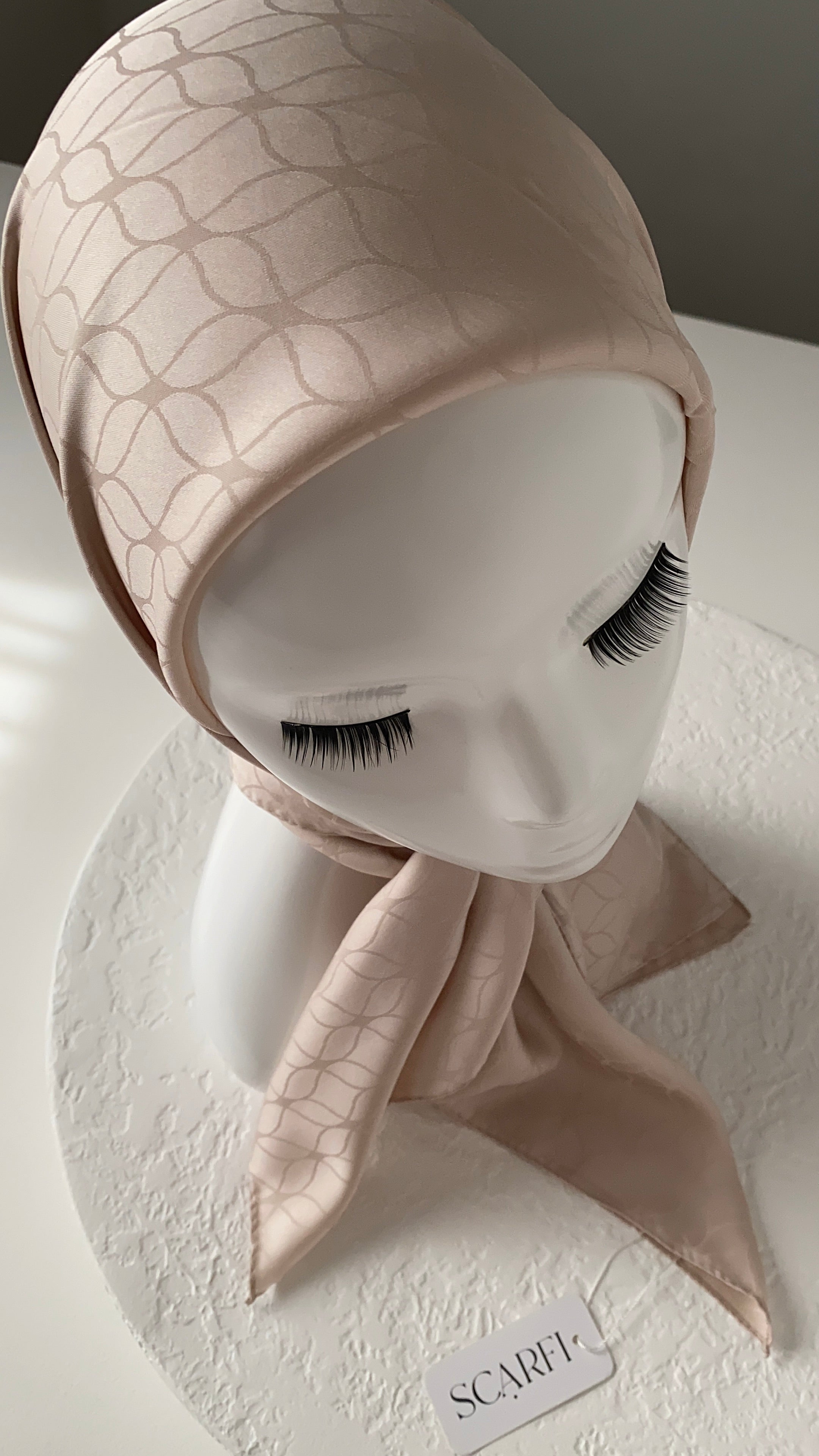 London Jakarli Silk Cotton Pink Beige لندن جاكارلي حرير قطن بيج وردي