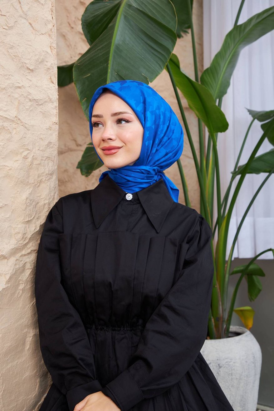 Monogram Jakarli Silk Cotton Admiral مونوغرام جاكارلي حرير قطن بحري