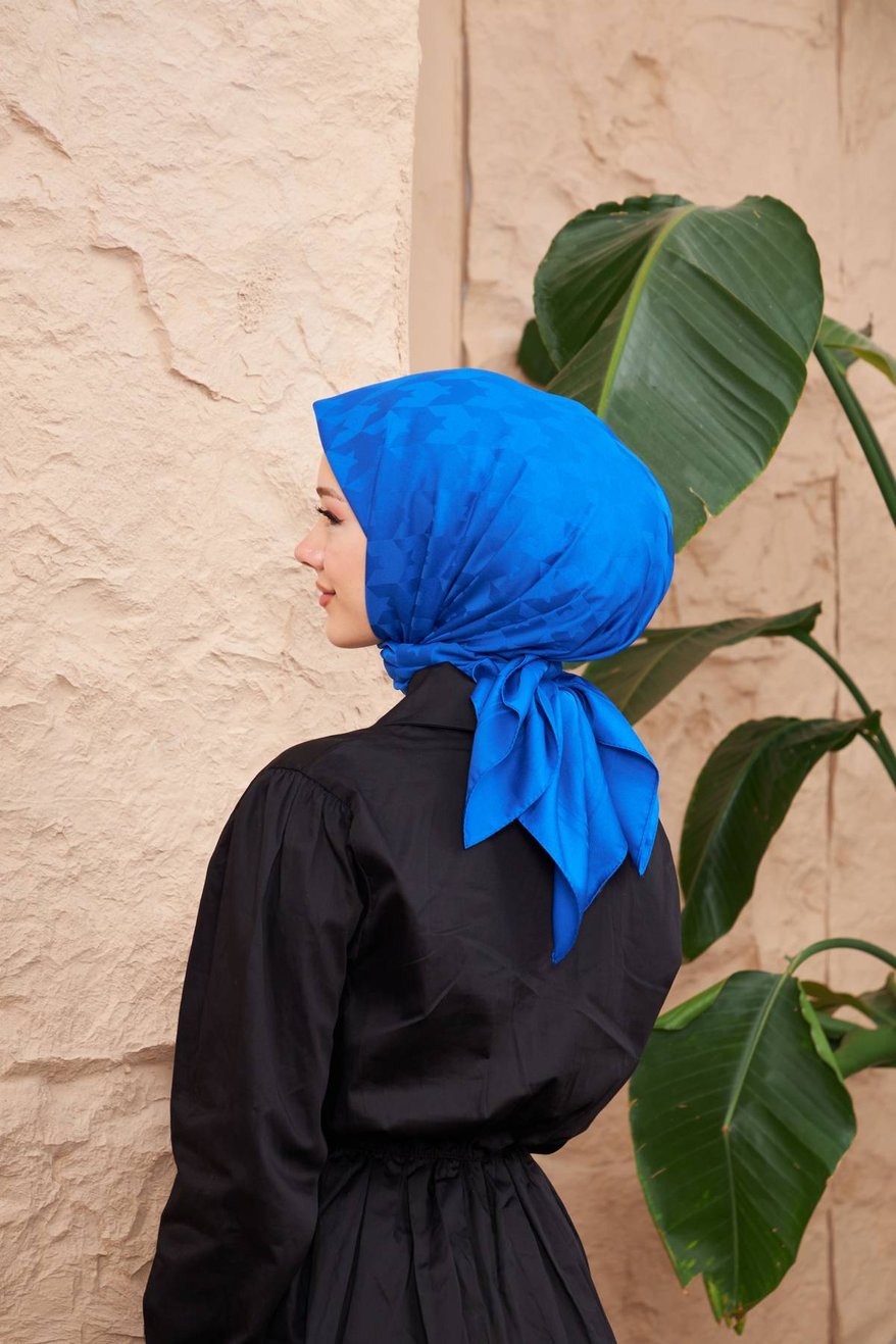 Monogram Jakarli Silk Cotton Admiral مونوغرام جاكارلي حرير قطن بحري