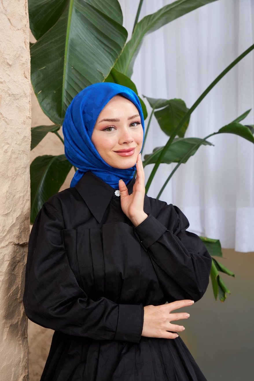 Monogram Jakarli Silk Cotton Admiral مونوغرام جاكارلي حرير قطن بحري