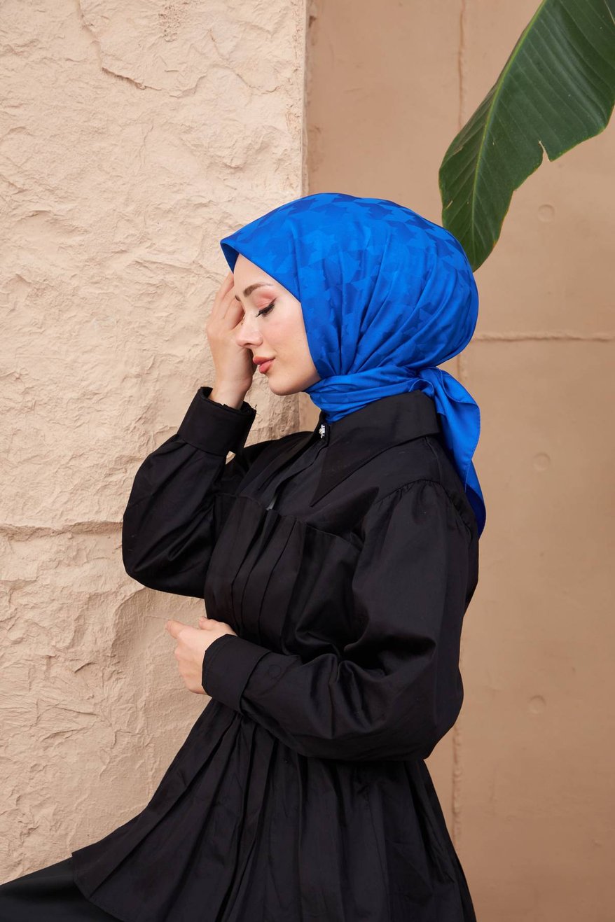 Monogram Jakarli Silk Cotton Admiral مونوغرام جاكارلي حرير قطن بحري