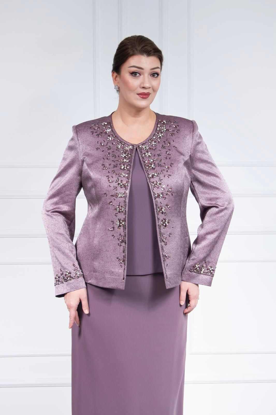 Amethyst Velvet Skirt Set