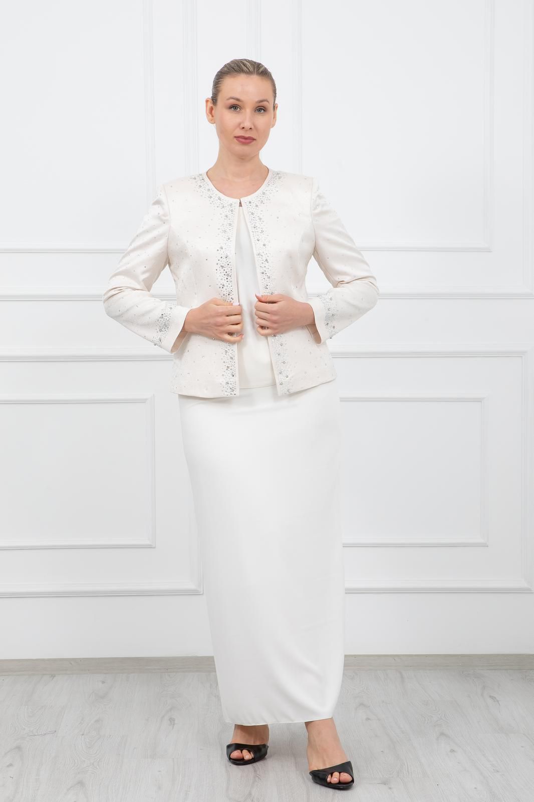 Ivory Pearl Skirt Set