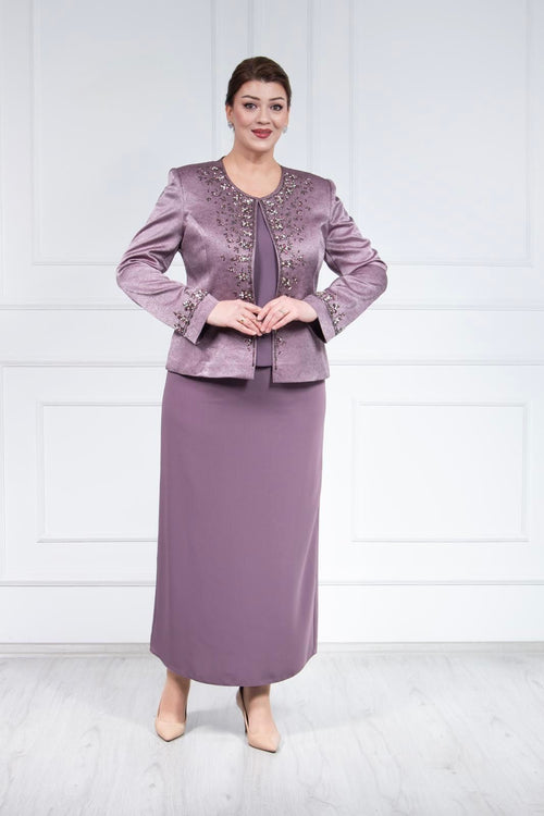 Amethyst Velvet Skirt Set
