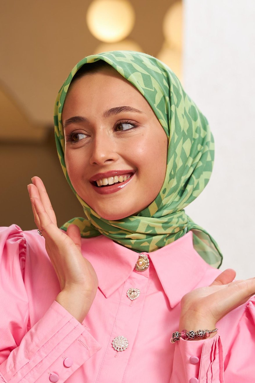 Cotton Soft Eşarp Green ايشارب قطن سوفت أخضر