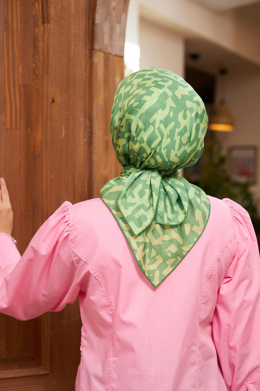 Cotton Soft Eşarp Green ايشارب قطن سوفت أخضر