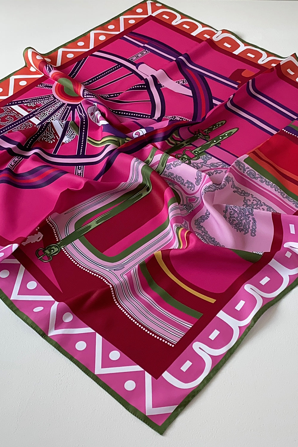 Premium Double Satin Royal Prints إيشارب دبل ساتان رويال