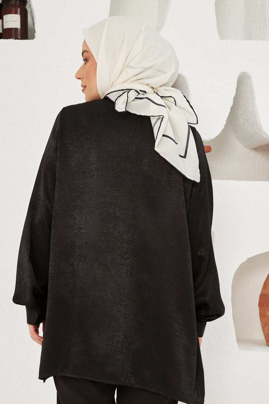 Plain Patterned Ecru Cotton إيشارب إكرو سادة قطن سوفت