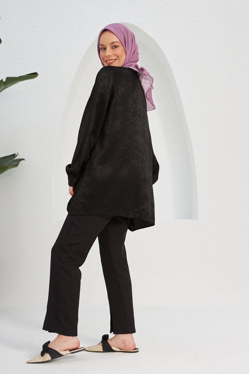 Plain Patterned Lilac Cotton إيشارب ليلكي (أرجواني) سادة قطن سوفت
