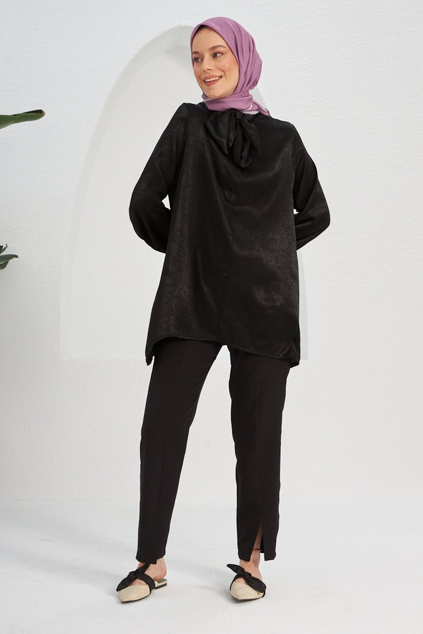 Plain Patterned Lilac Cotton إيشارب ليلكي (أرجواني) سادة قطن سوفت