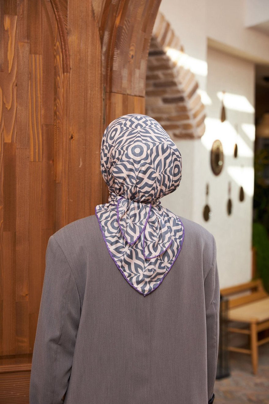Cotton Soft Eşarp  قطن سوفت ايشارب رمادي