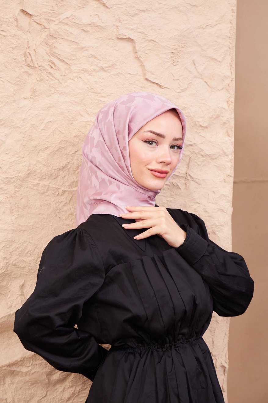 Monogram Jakarli Silk Cotton Rose Gold مونوغرام جاكارلي حرير قطن روز جولد