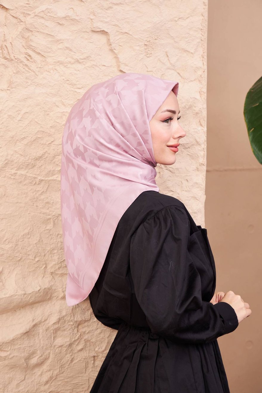Monogram Jakarli Silk Cotton Rose Gold مونوغرام جاكارلي حرير قطن روز جولد