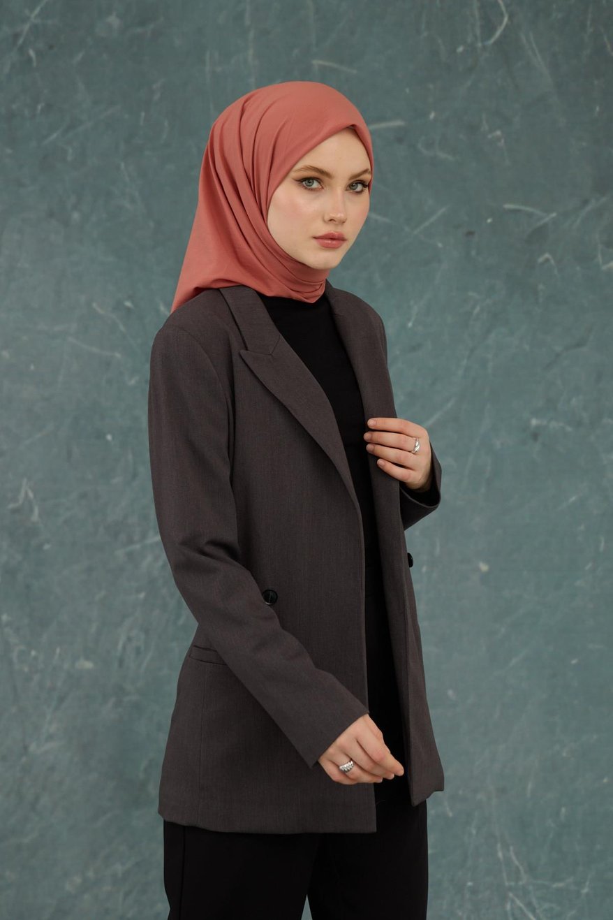 Eşarp Crepe Lycra Salmon إيشارب كريب لايكرا بلون السلموني