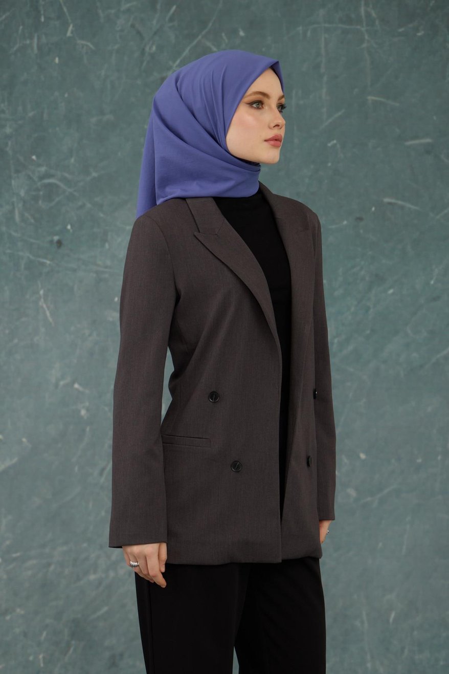 Eşarp Crepe Lycra Lilac إيشارب كريب لايكرا بلون ليلك أرجواني