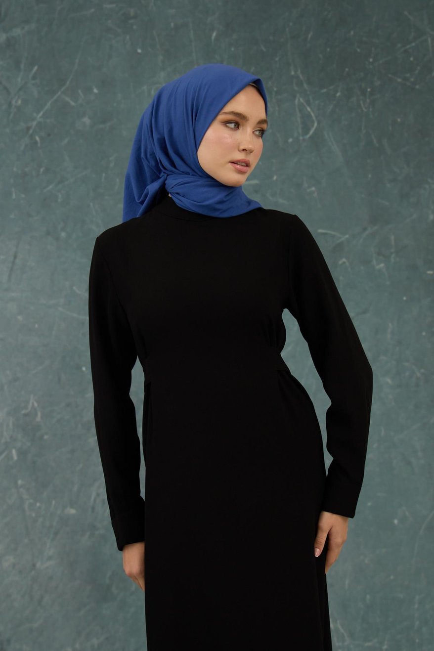 Eşarp Crepe Lycra Vibrant Indigo إيشارب كريب لايكرا بلون نيلي زاهٍ