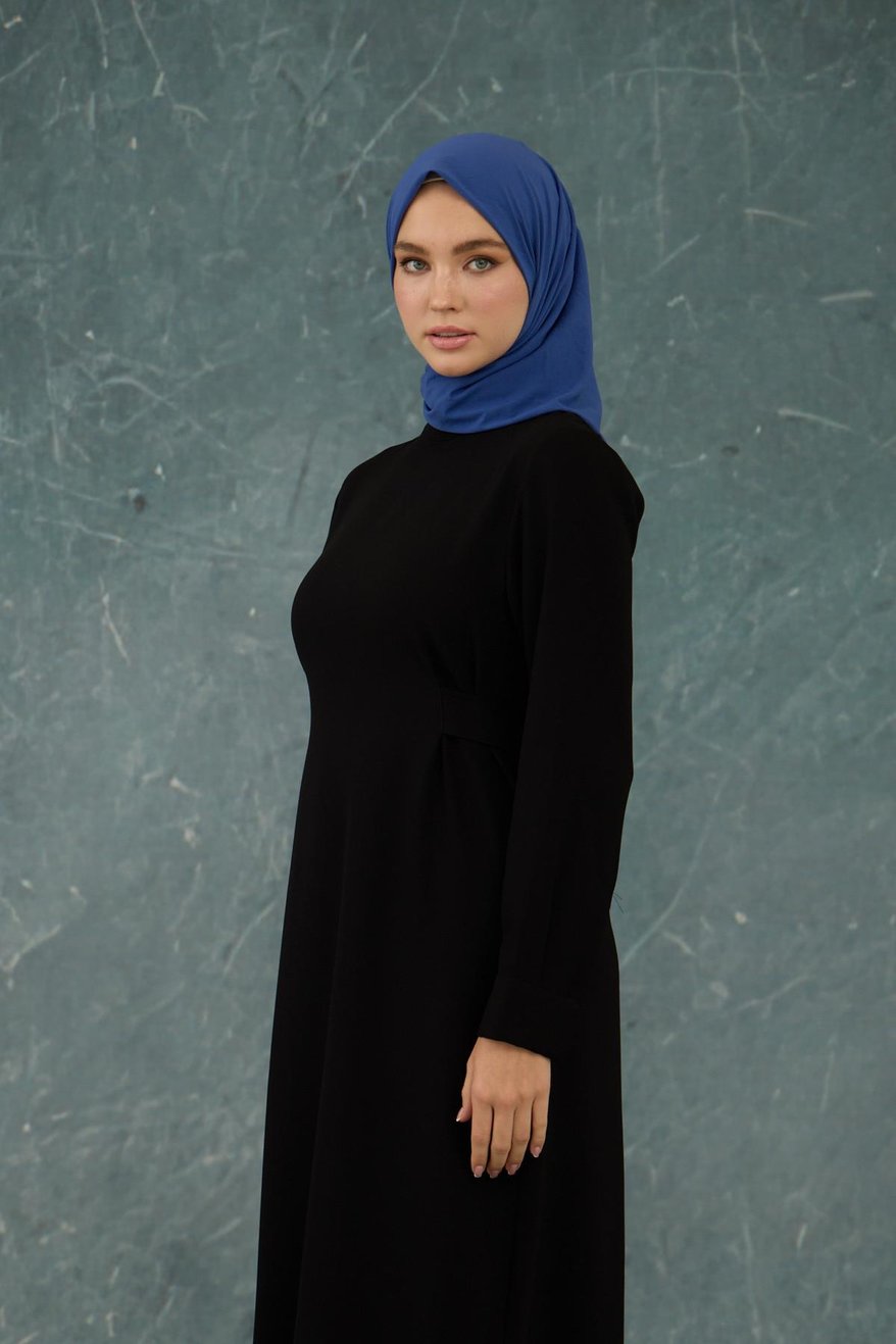 Eşarp Crepe Lycra Vibrant Indigo إيشارب كريب لايكرا بلون نيلي زاهٍ