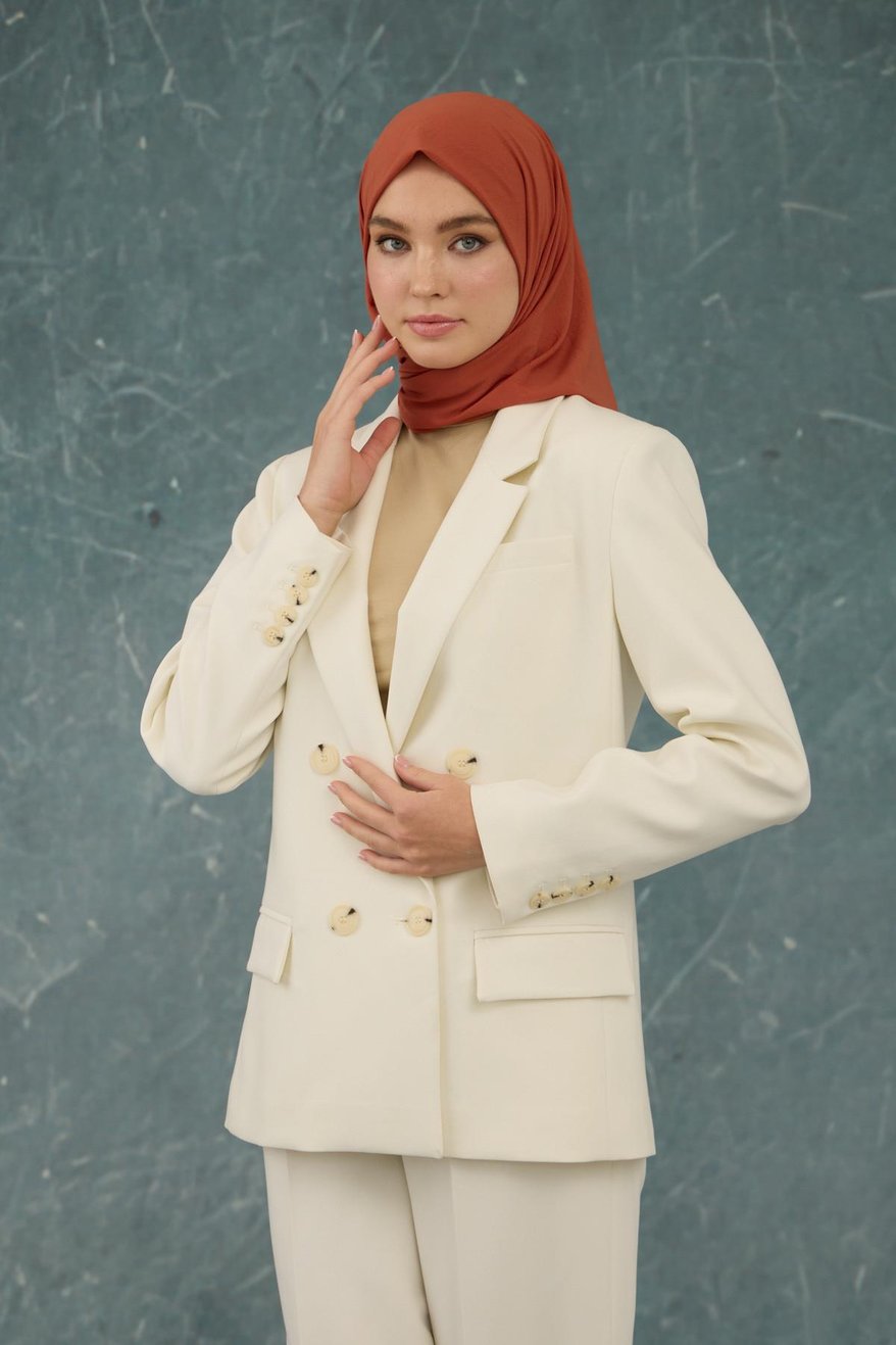 Eşarp Crepe Lycra Orange إيشارب كريب لايكرا بلون برتقالي